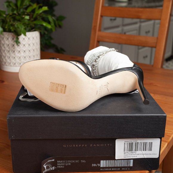 Giuseppe Zanotti E900149 Swarovski Heeled Sandals - Size 9.5 M (39.5 EU) - Picture 7 of 11